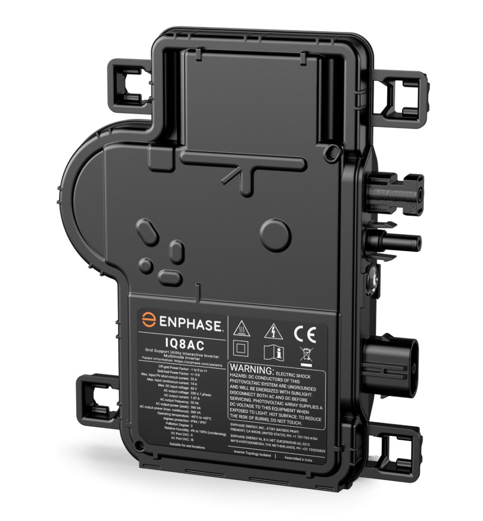 Enphase IQ8AC Micro Inverter with Integrated MC4 Connector