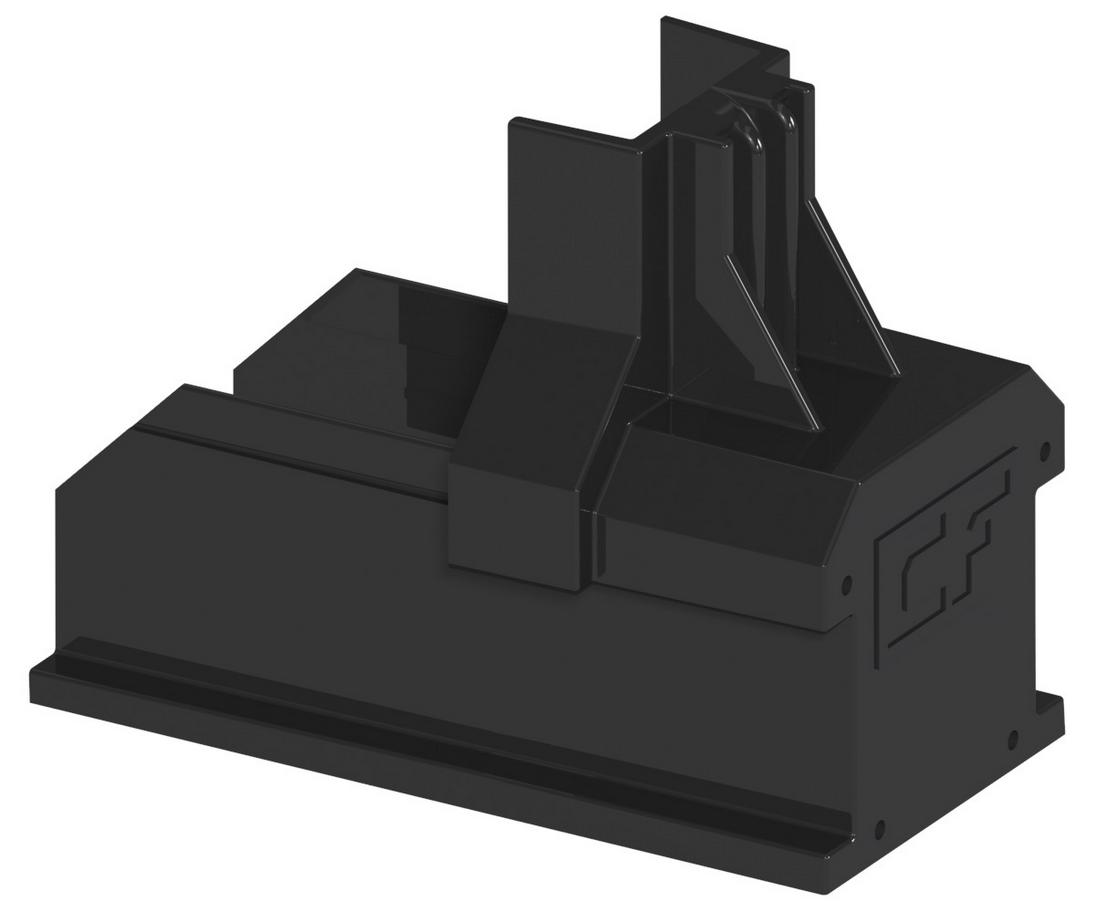 ClickFit EVO Montageschienen-Endkappe Schwarz (1008060-B)